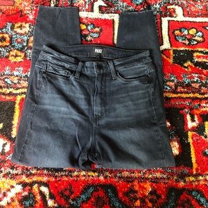 PAIGE Transcend High Waist Crop Skinny Jeans